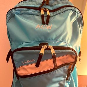LL Bean rolling backpack bnwot